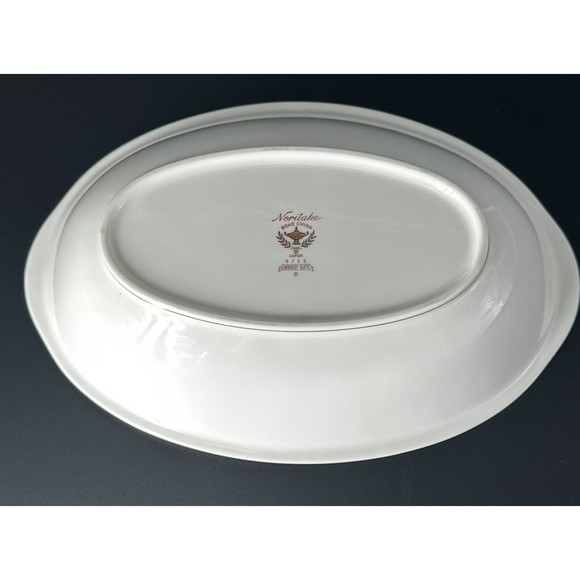 Noritake Embassy Suite Bone China Oval Dish with Gold Trim and Floral Pattern - Picture 7 of 8